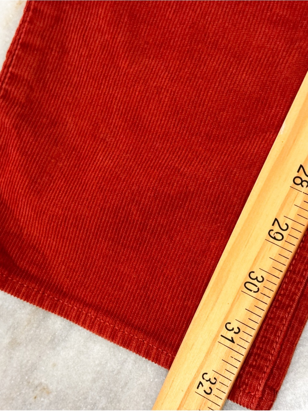 J. Crew Women's Rust Red Skinny Corduroy Pants City Fit Sz 30 - Picture 6 of 6
